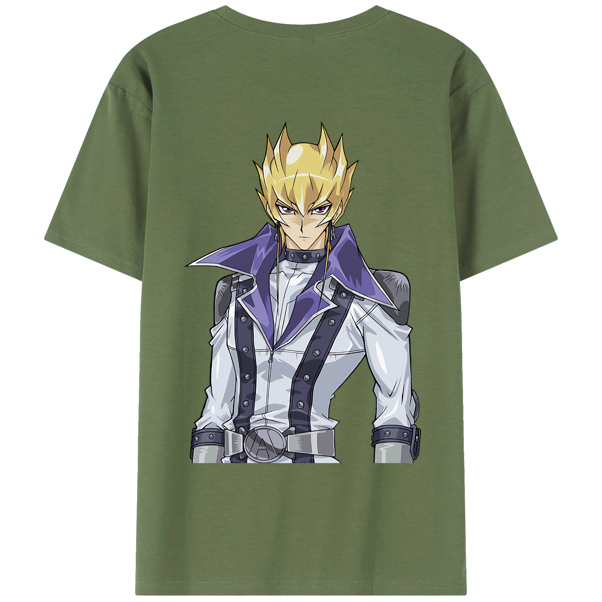 （画像用） 遊☆戯☆王 Yu-Gi-Oh! 綿100％ メンズ半袖Tシャツ（バックプリント） 通気性